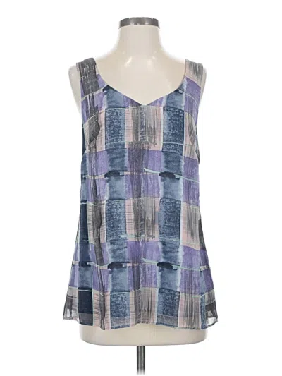 Pre-owned Cabi Sleeveless Blouse In Blue