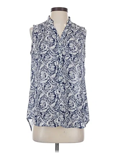 Pre-owned Cabi Sleeveless Blouse In Blue
