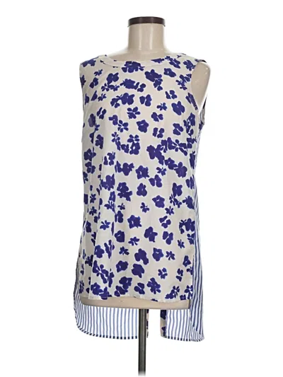 Pre-owned Cabi Sleeveless Blouse In Blue