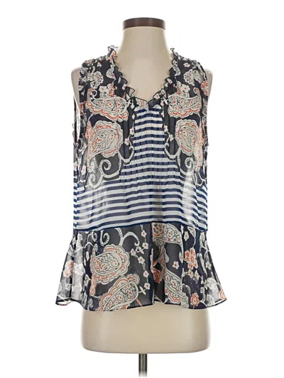 Pre-owned Cabi Sleeveless Blouse In Blue