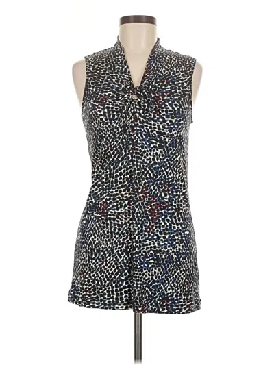 Pre-owned Cabi Sleeveless Blouse In Blue