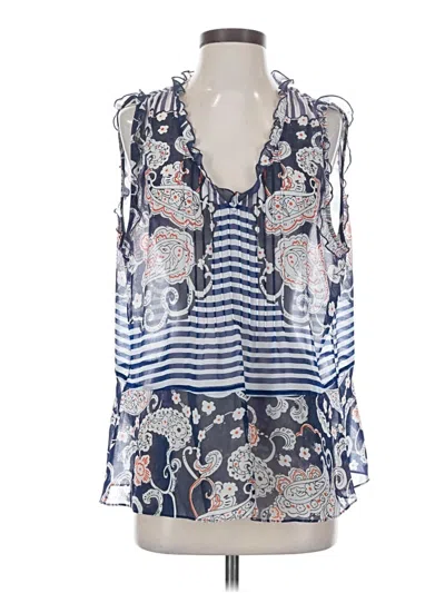 Pre-owned Cabi Sleeveless Blouse In Blue