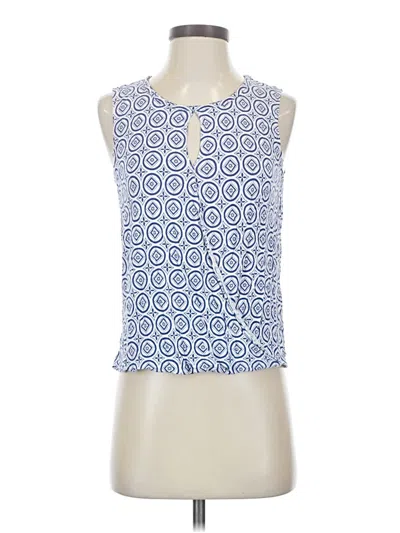 Pre-owned Cabi Sleeveless Blouse In Blue