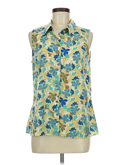Pre-owned Cabi Sleeveless Blouse In Blue