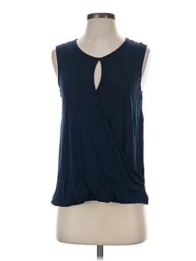 Pre-owned Cabi Sleeveless Blouse In Blue