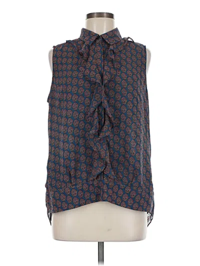 Pre-owned Cabi Sleeveless Blouse In Blue