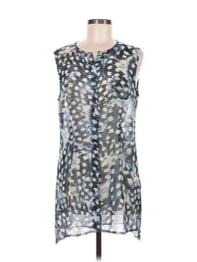 Pre-owned Cabi Sleeveless Blouse In Blue
