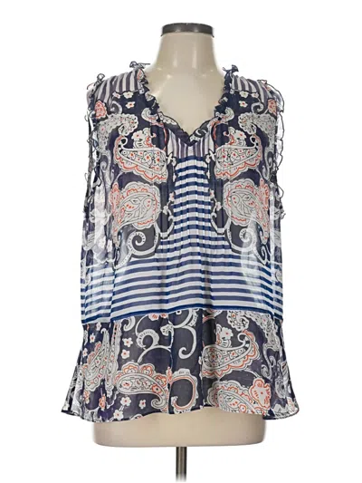 Pre-owned Cabi Sleeveless Blouse In Blue