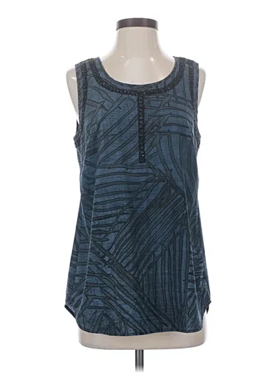 Pre-owned Cabi Sleeveless Blouse In Blue