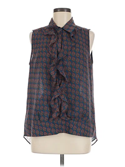 Pre-owned Cabi Sleeveless Blouse In Blue
