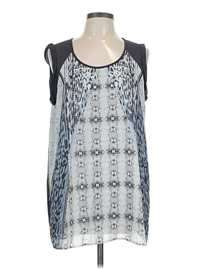 Pre-owned Cabi Sleeveless Blouse In Blue