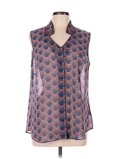 Pre-owned Cabi Sleeveless Blouse In Blue