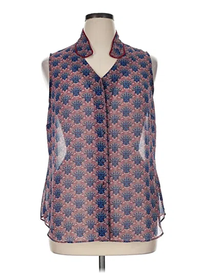 Pre-owned Cabi Sleeveless Blouse In Blue