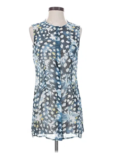 Pre-owned Cabi Sleeveless Blouse In Blue