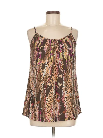 Pre-owned Cabi Sleeveless Blouse In Brown
