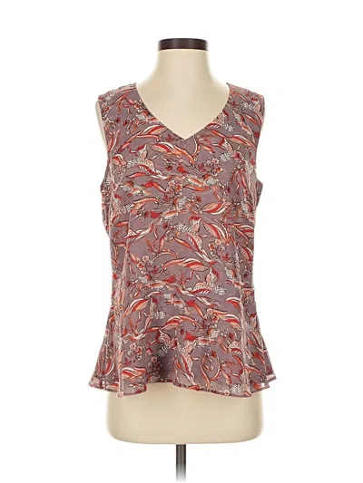 Pre-owned Cabi Sleeveless Blouse In Brown