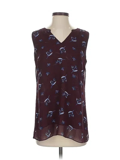 Pre-owned Cabi Sleeveless Blouse In Brown