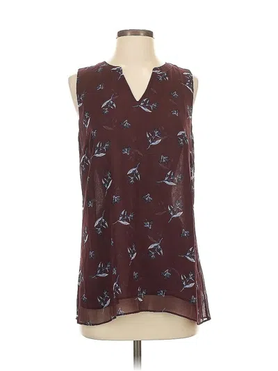 Pre-owned Cabi Sleeveless Blouse In Brown