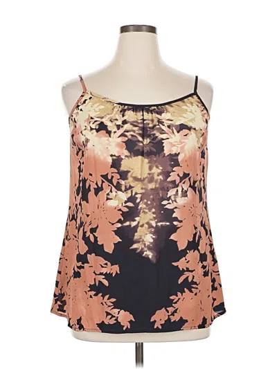 Pre-owned Cabi Sleeveless Blouse In Brown