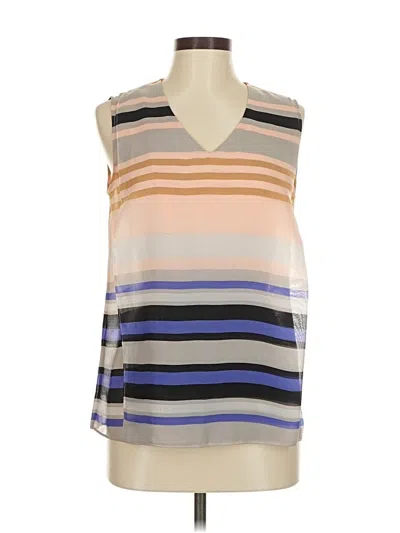 Pre-owned Cabi Sleeveless Blouse In Brown