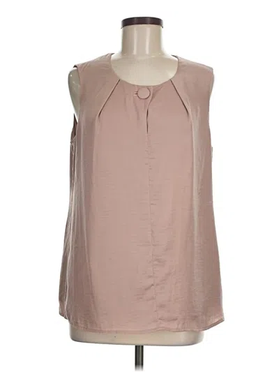 Pre-owned Cabi Sleeveless Blouse In Brown