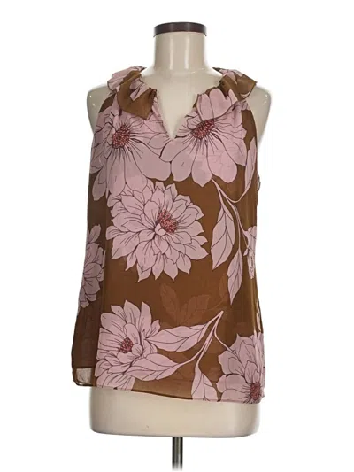 Pre-owned Cabi Sleeveless Blouse In Brown