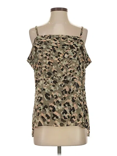 Pre-owned Cabi Sleeveless Blouse In Brown