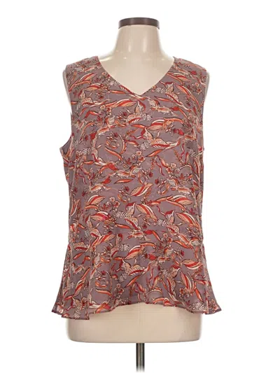 Pre-owned Cabi Sleeveless Blouse In Brown