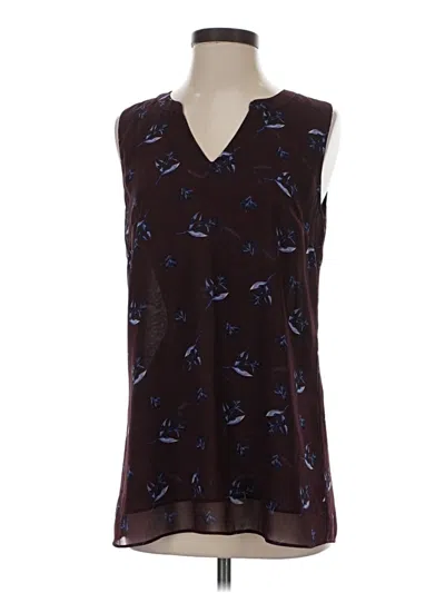 Pre-owned Cabi Sleeveless Blouse In Brown