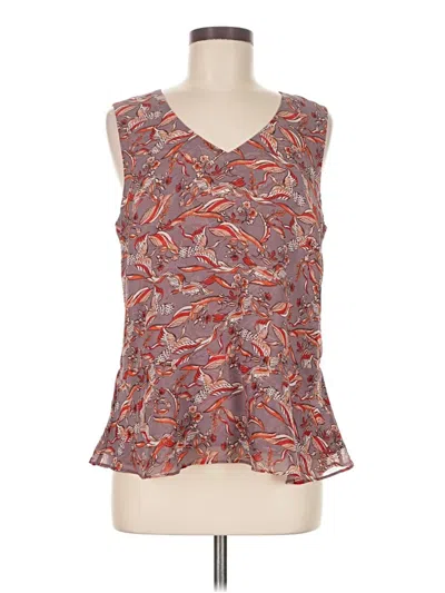 Pre-owned Cabi Sleeveless Blouse In Brown
