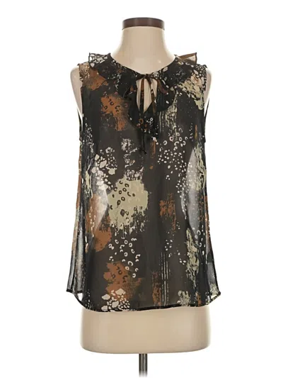 Pre-owned Cabi Sleeveless Blouse In Brown