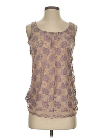 Pre-owned Cabi Sleeveless Blouse In Brown