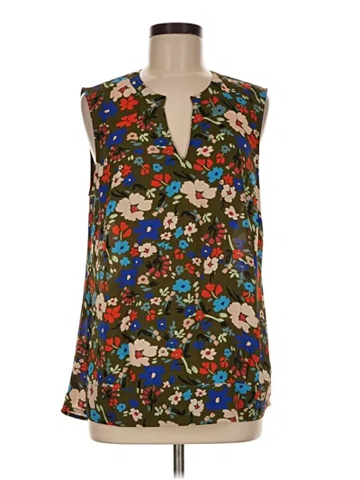 Pre-owned Cabi Sleeveless Blouse In Brown