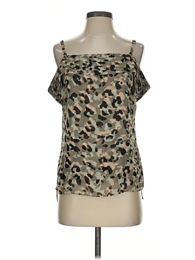 Pre-owned Cabi Sleeveless Blouse In Brown