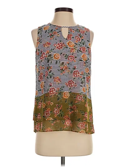 Pre-owned Cabi Sleeveless Blouse In Brown
