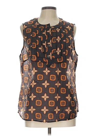 Pre-owned Cabi Sleeveless Blouse In Brown