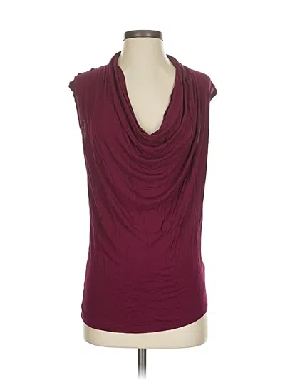 Pre-owned Cabi Sleeveless Blouse In Burgundy