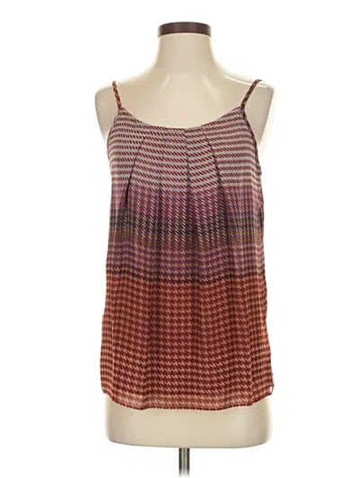 Pre-owned Cabi Sleeveless Blouse In Burgundy
