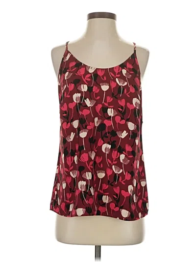 Pre-owned Cabi Sleeveless Blouse In Burgundy