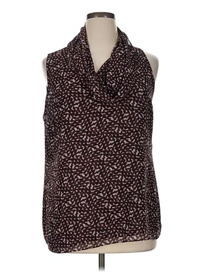 Pre-owned Cabi Sleeveless Blouse In Burgundy