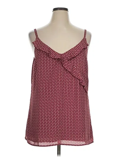Pre-owned Cabi Sleeveless Blouse In Burgundy