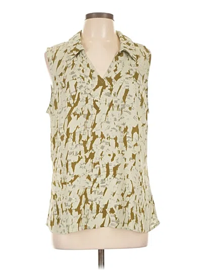 Pre-owned Cabi Sleeveless Blouse In Gold