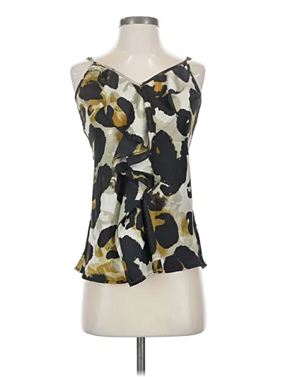 Pre-owned Cabi Sleeveless Blouse In Gold