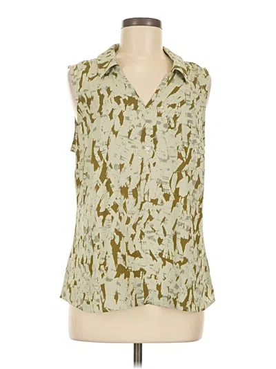 Pre-owned Cabi Sleeveless Blouse In Gold