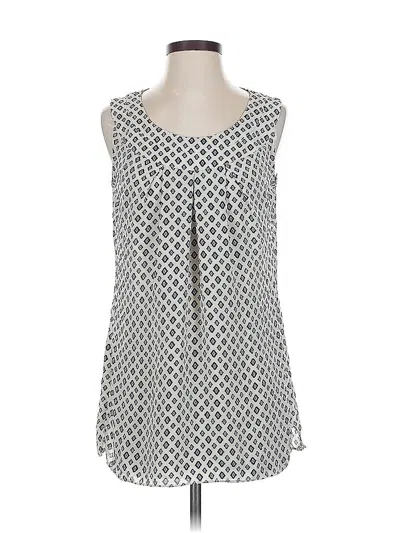 Pre-owned Cabi Sleeveless Blouse In Gray