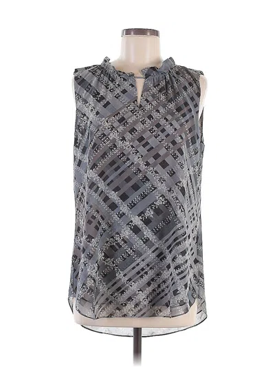 Pre-owned Cabi Sleeveless Blouse In Gray