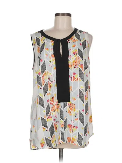 Pre-owned Cabi Sleeveless Blouse In Gray