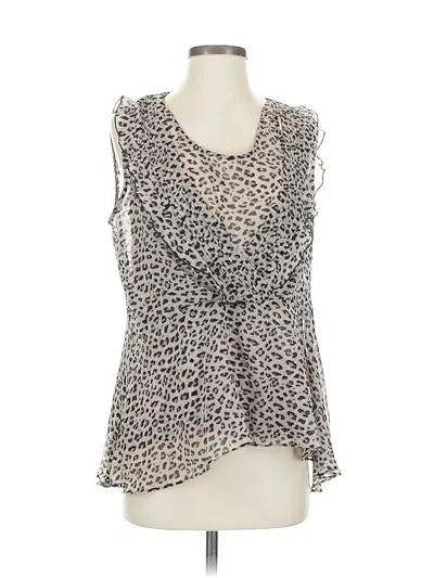 Pre-owned Cabi Sleeveless Blouse In Gray