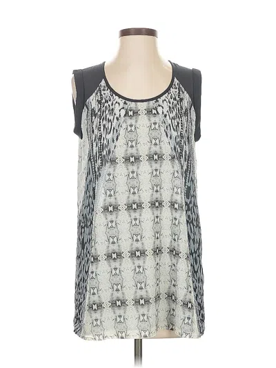 Pre-owned Cabi Sleeveless Blouse In Gray