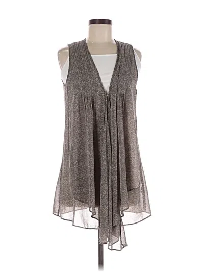 Pre-owned Cabi Sleeveless Blouse In Gray